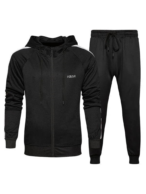 Men's Raglan Sleeve Tracksuit Set