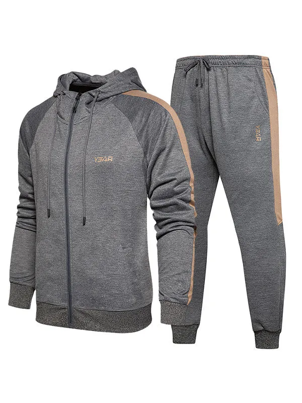 Men's Raglan Sleeve Tracksuit Set