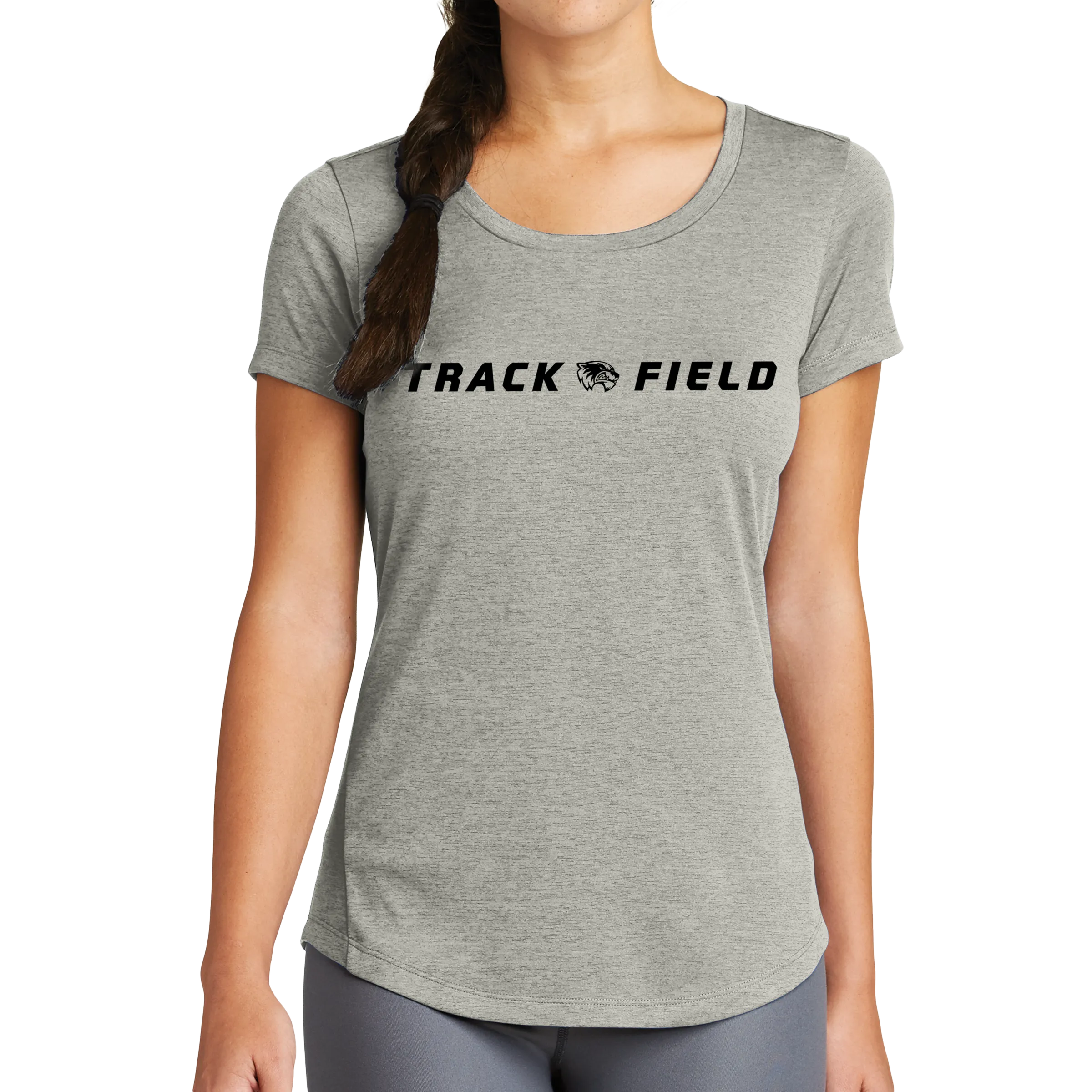 New Era Ladies Series Performance Scoop Tee- Track & Field Head