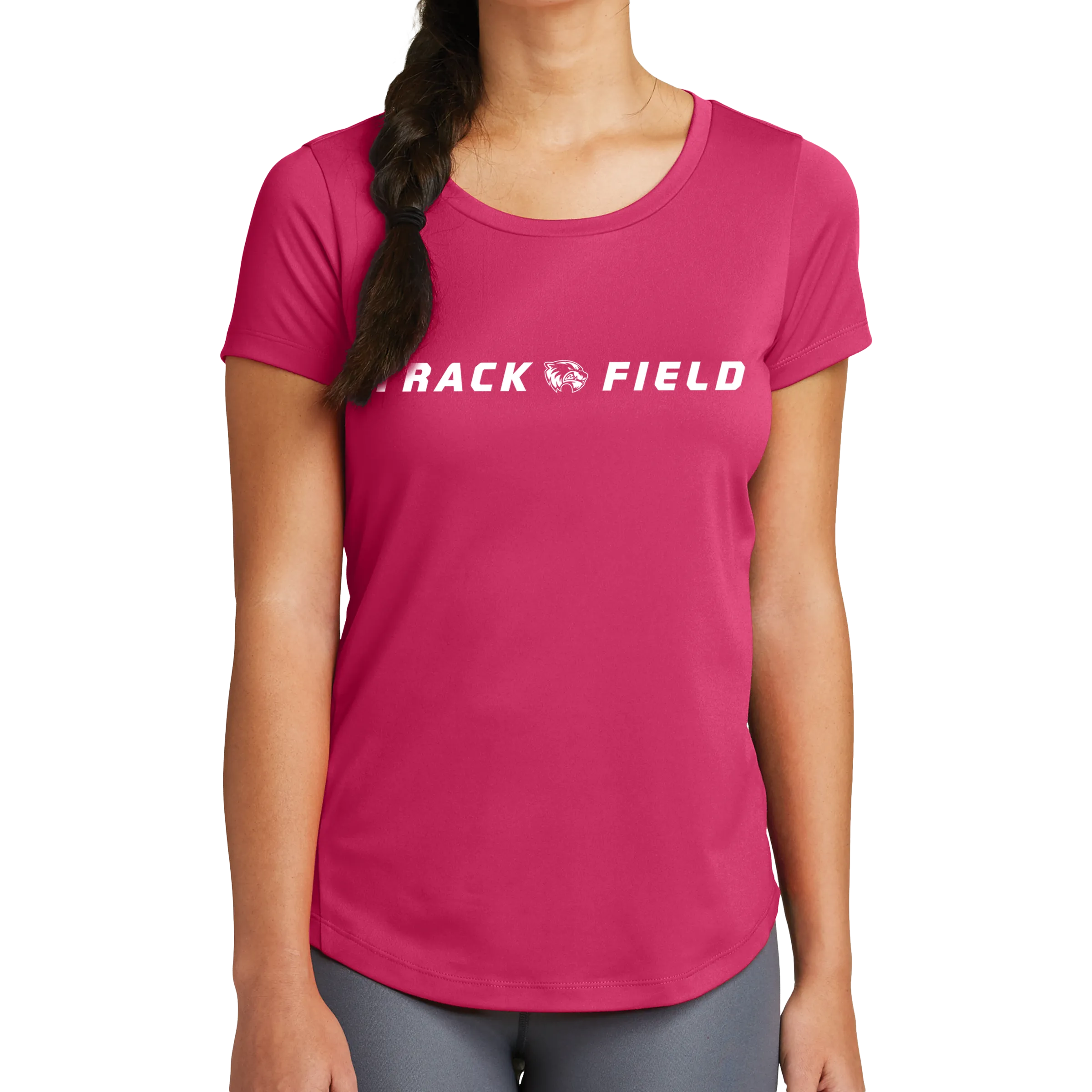 New Era Ladies Series Performance Scoop Tee- Track & Field Head