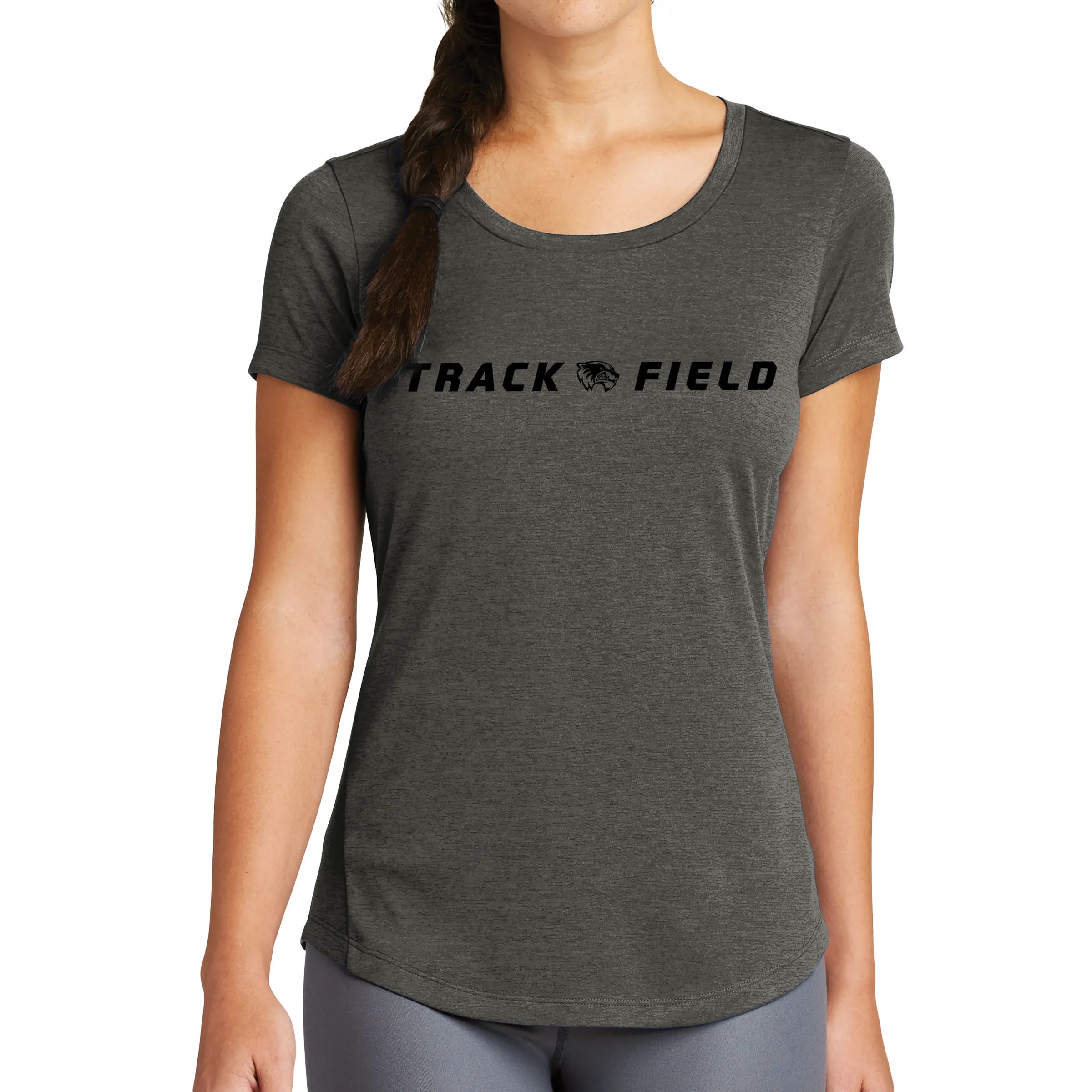 New Era Ladies Series Performance Scoop Tee- Track & Field Head