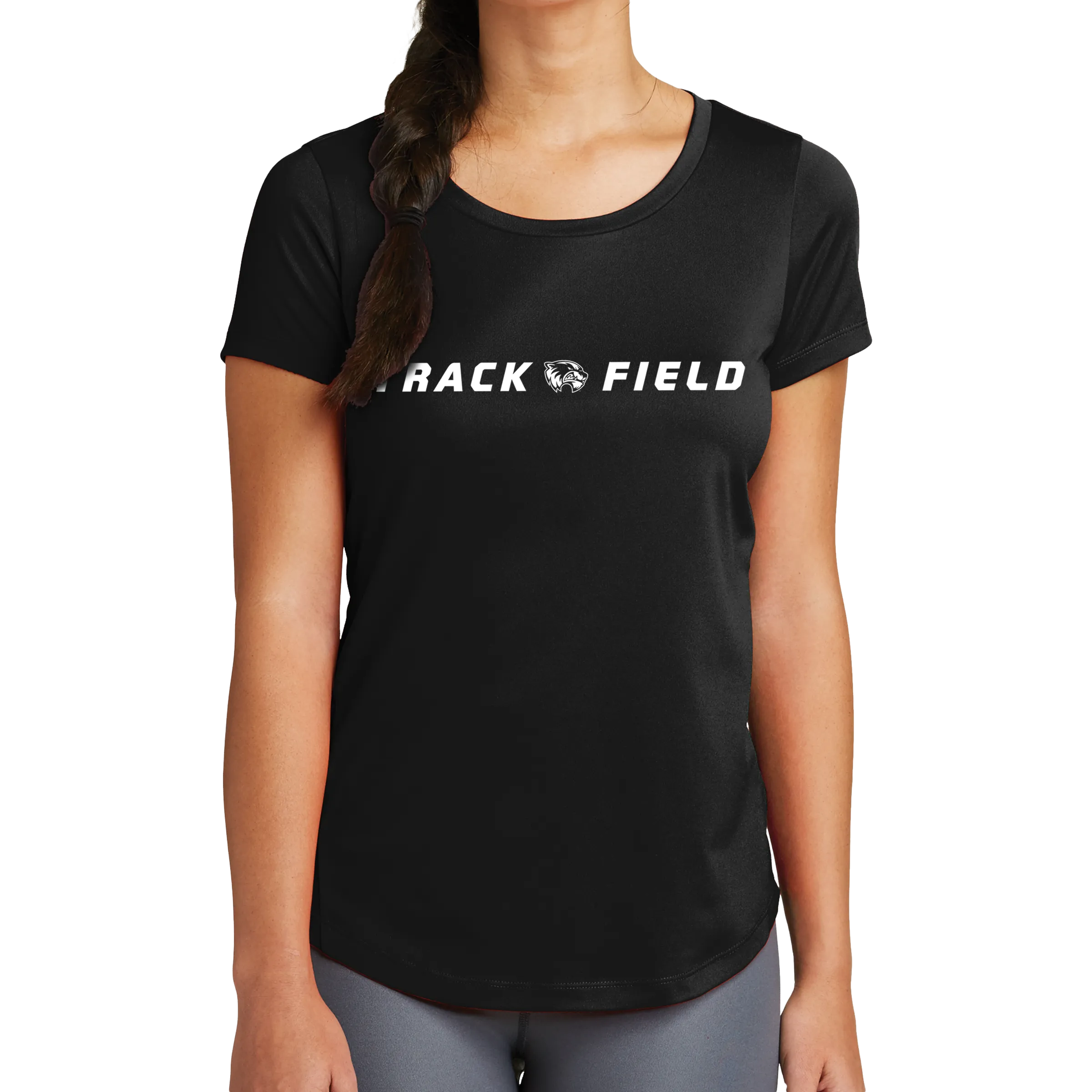 New Era Ladies Series Performance Scoop Tee- Track & Field Head