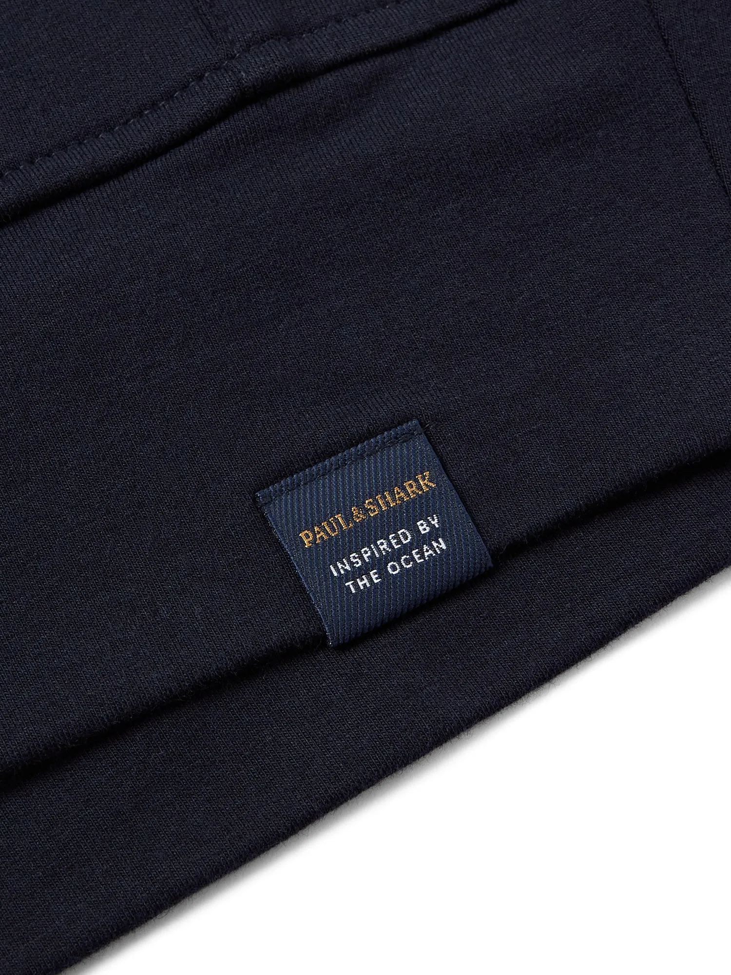 Paul & Shark Riviera Cotton Tencel Full Zip Hoodie (Blue)
