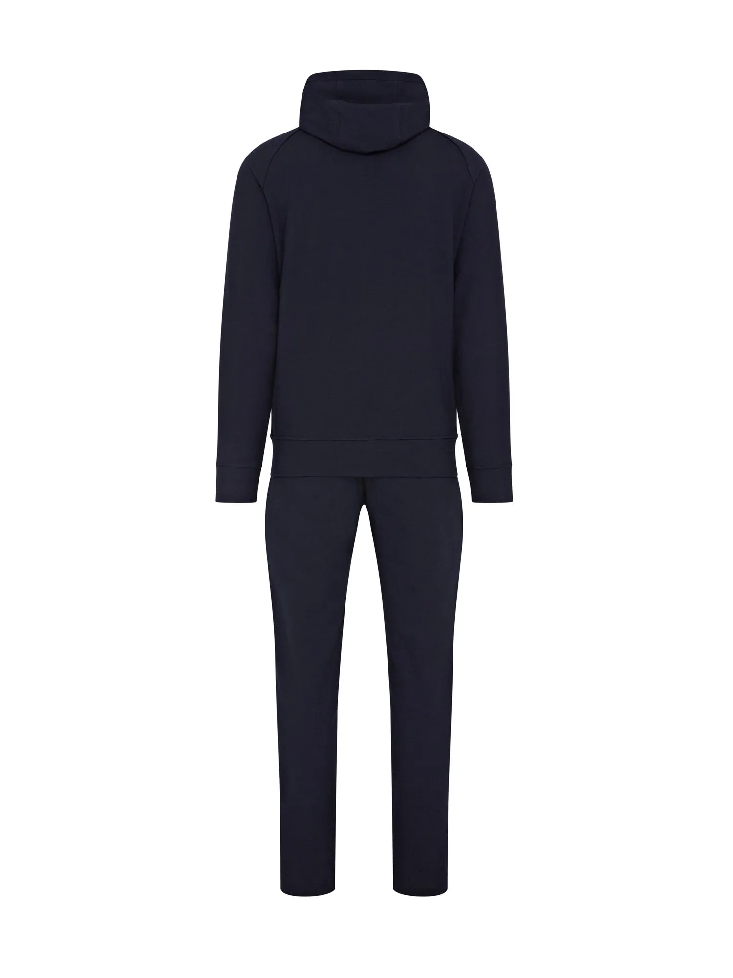 Paul & Shark Riviera Cotton Tencel Full Zip Hoodie (Blue)