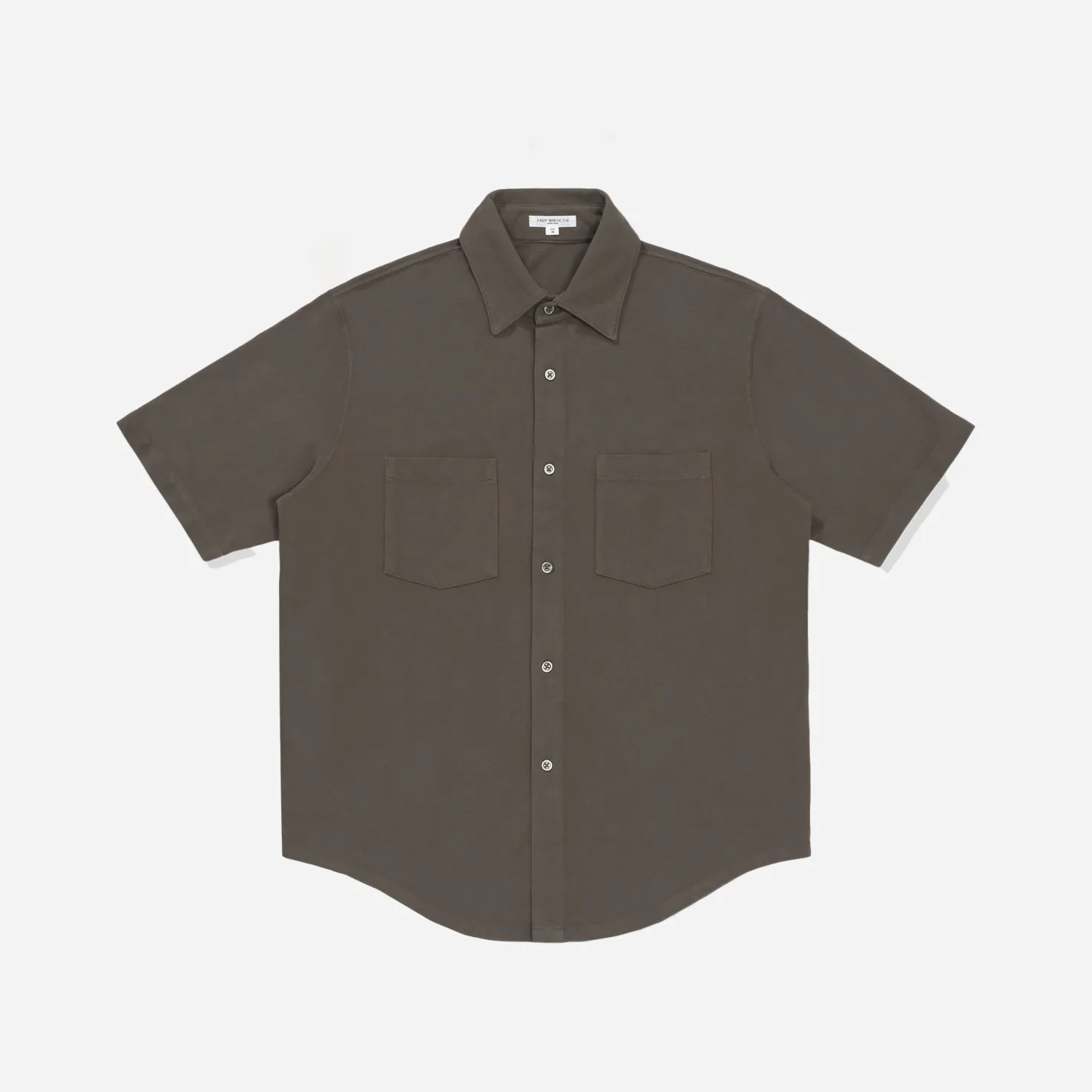 PIQUE SHORT SLEEVE WORK SHIRT - BARK