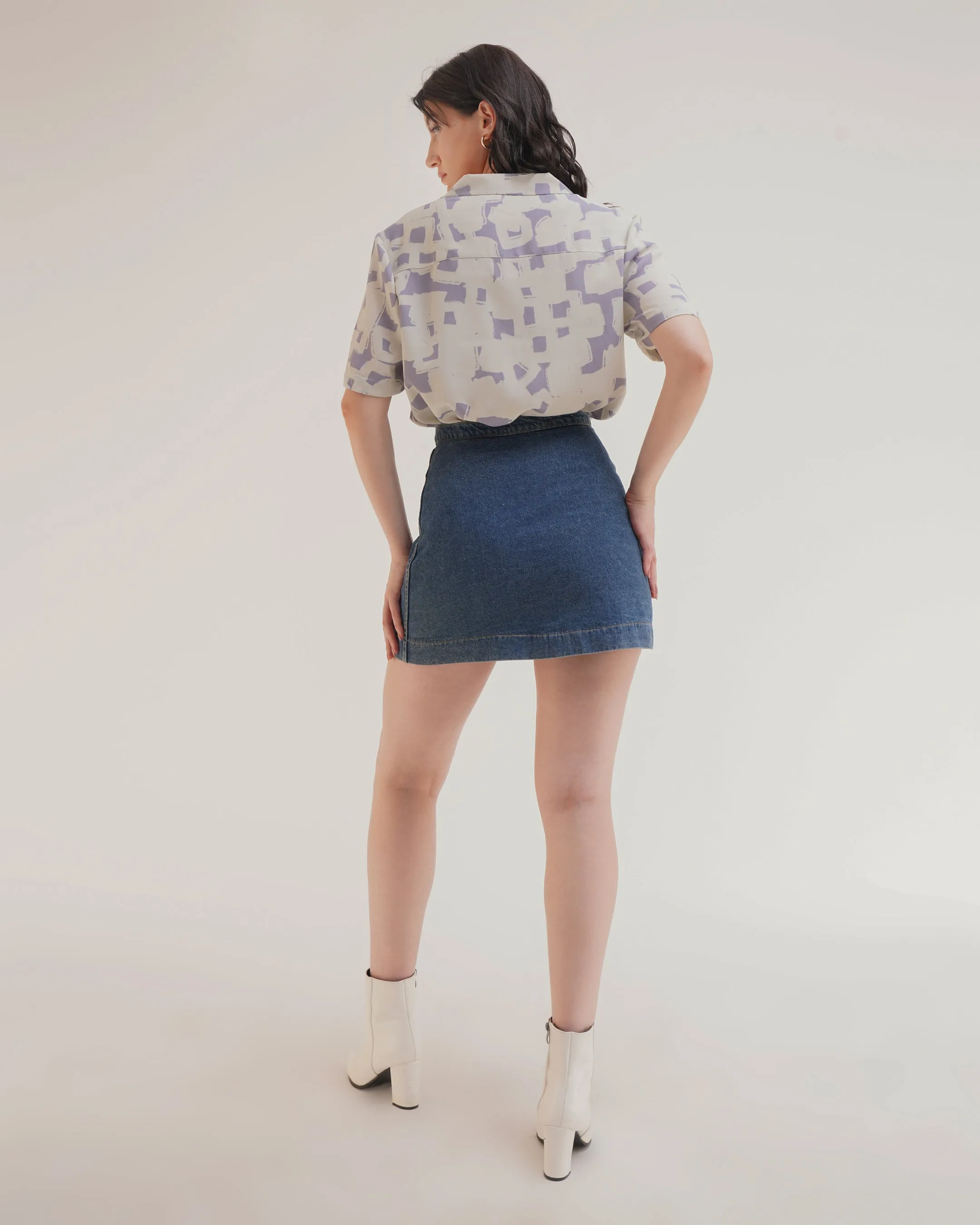 PRINTED BOYFRIEND SHIRT