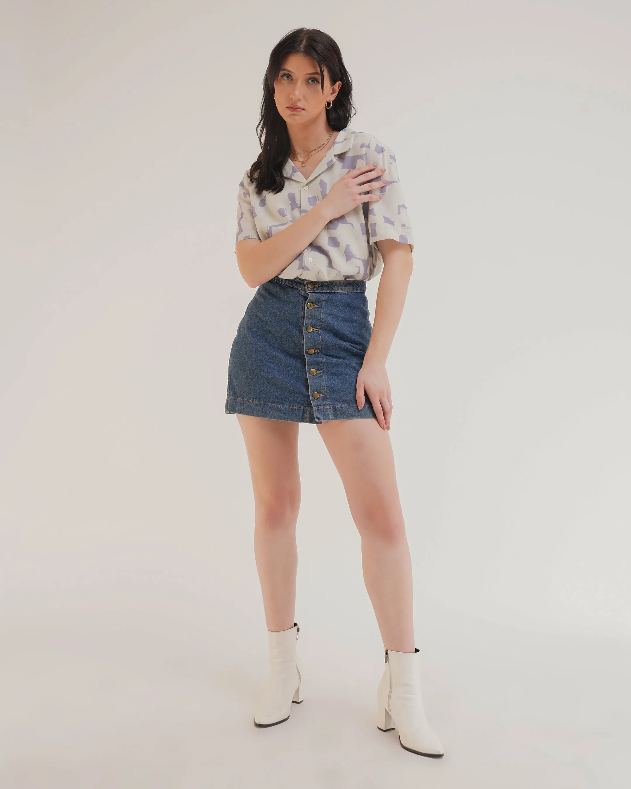 PRINTED BOYFRIEND SHIRT