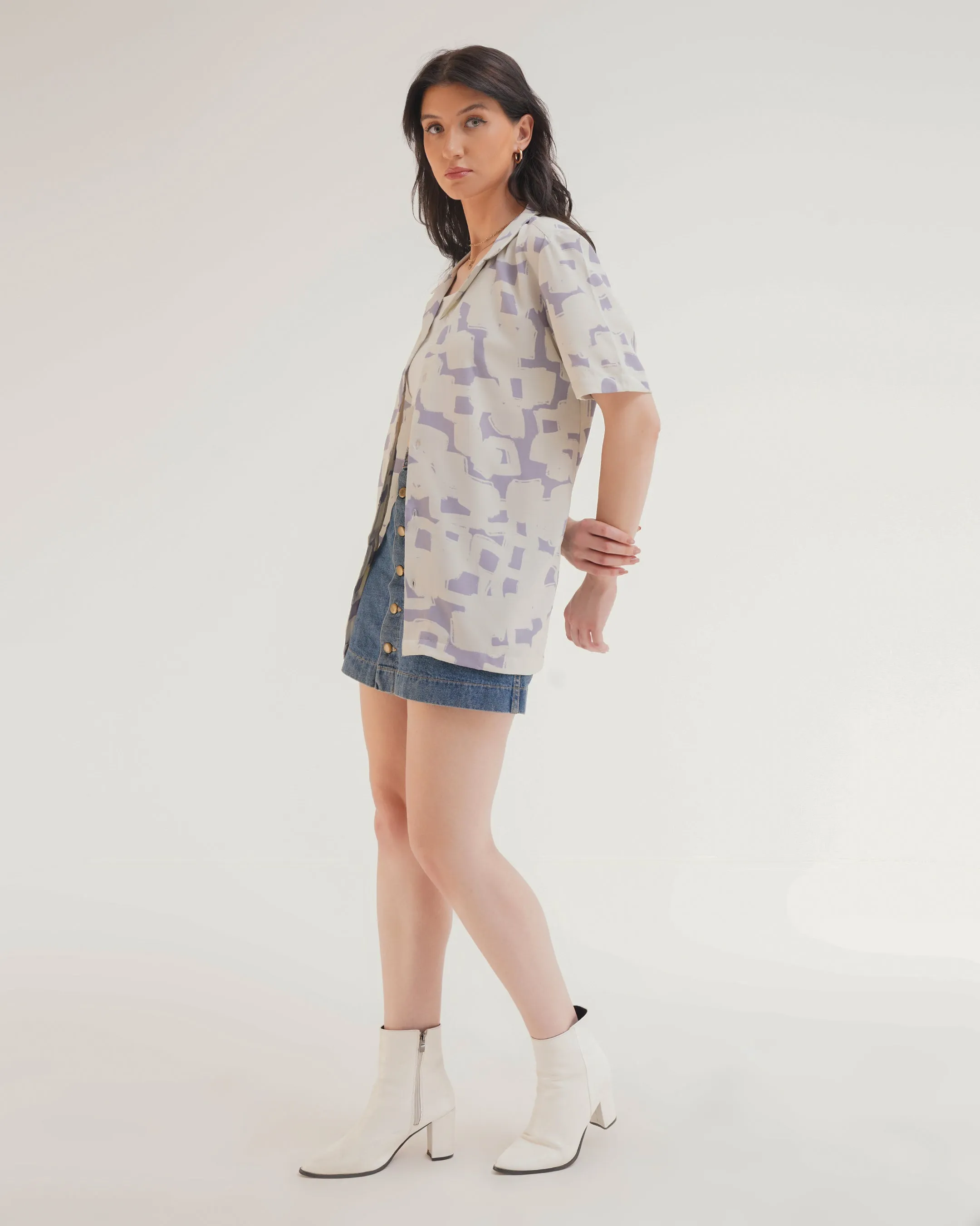 PRINTED BOYFRIEND SHIRT