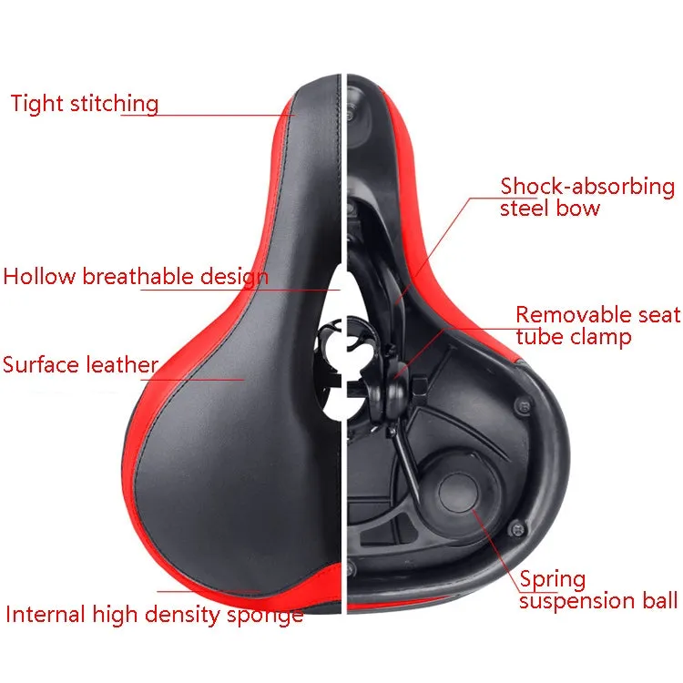 Reflective Seat Bicycle Seat Bicycle Saddle Seat(Black White)