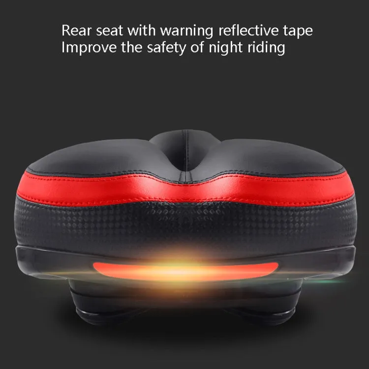 Reflective Seat Bicycle Seat Bicycle Saddle Seat(Black White)