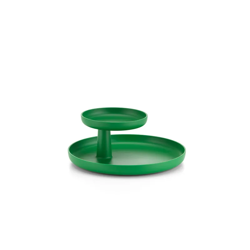 Rotary Tray _ White, Poppy Red & Palm Green
