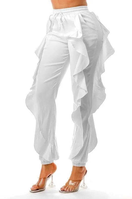 Ruffle Joggers