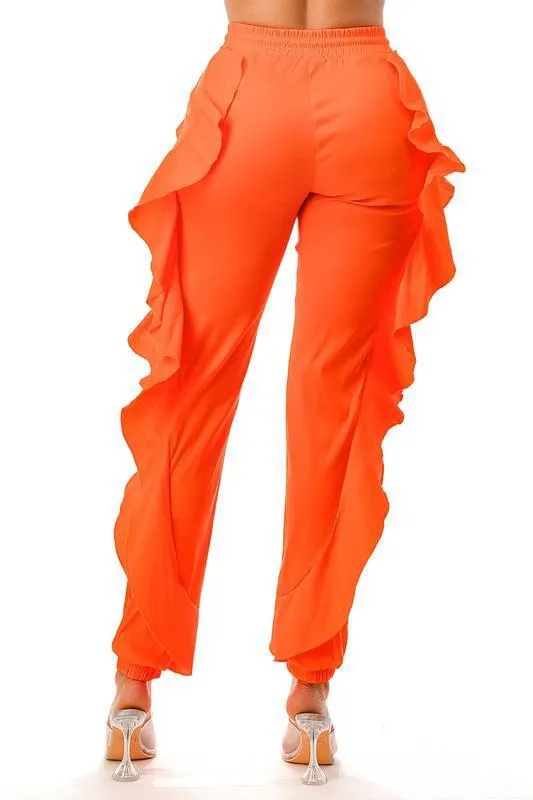 Ruffle Joggers