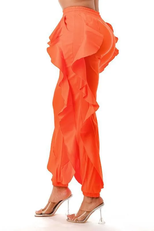 Ruffle Joggers