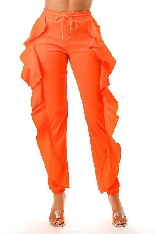 Ruffle Joggers