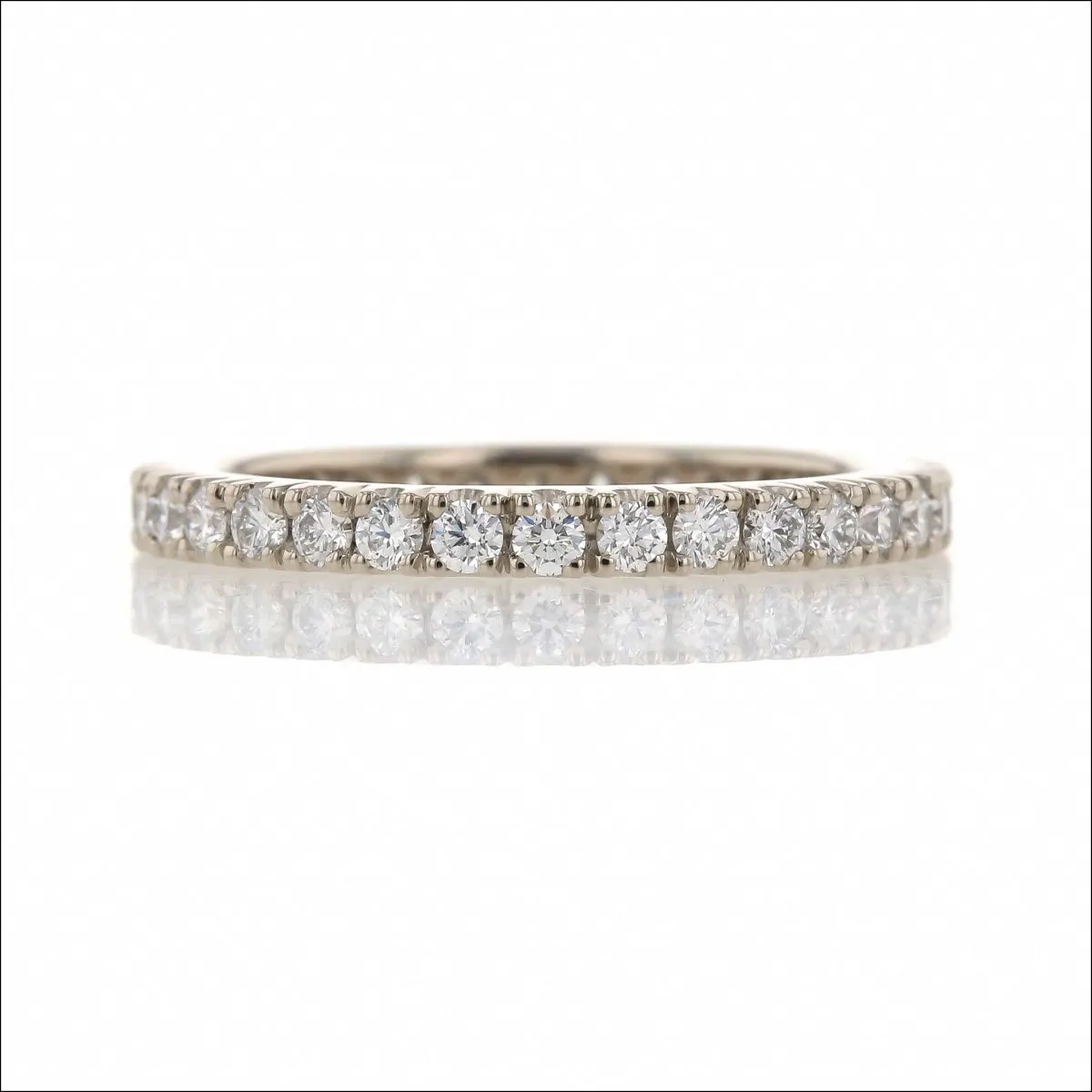 Scoop and Split Diamond 0.76cttw Eternity Band 14KW