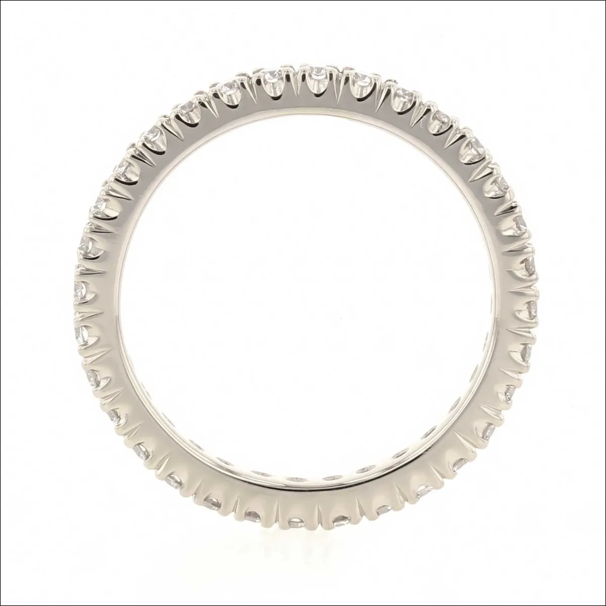 Scoop and Split Diamond 0.76cttw Eternity Band 14KW