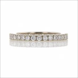 Scoop and Split Diamond 0.76cttw Eternity Band 14KW