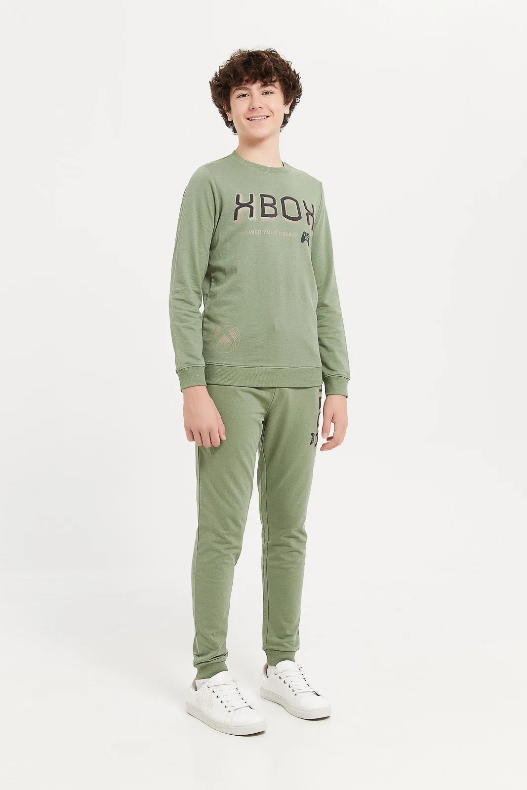 Senior Boys Olive Xbox Active Pants