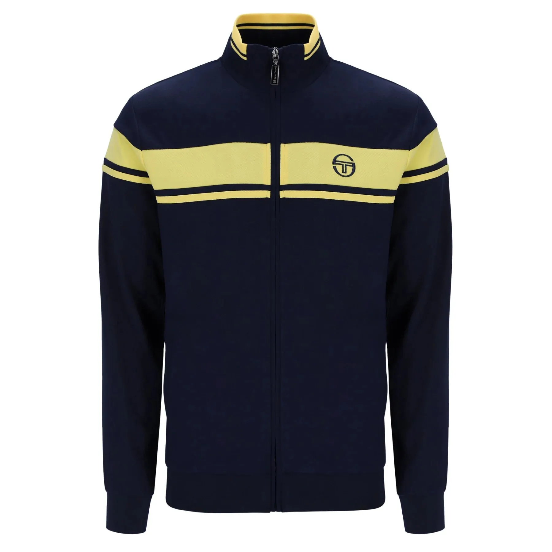 Sergio Tacchini Men's Damarindo Track Top Maritime Blue Lemon Drop