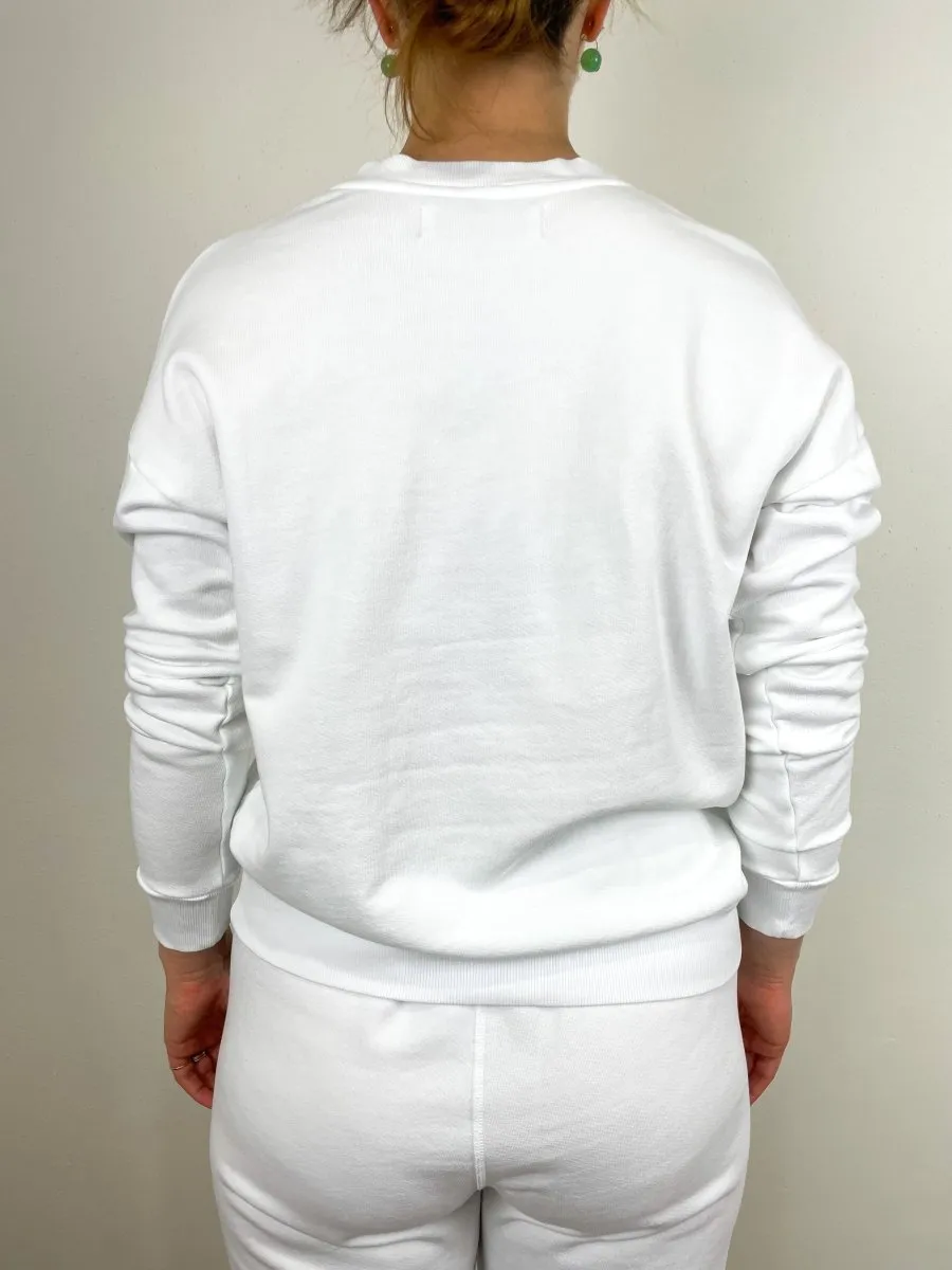 Small Logo Sweatshirt in Optic White