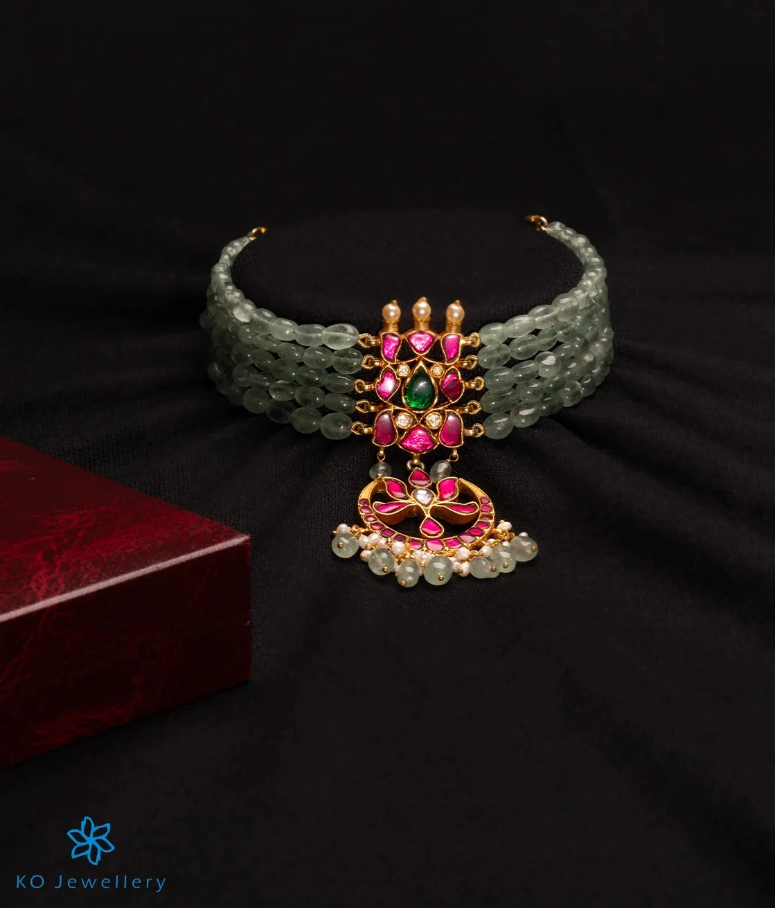 The Anika Silver Kundan Choker Necklace