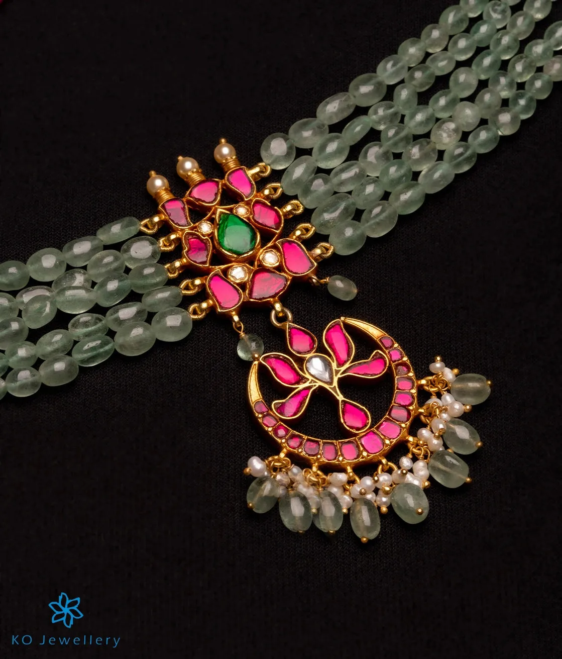 The Anika Silver Kundan Choker Necklace