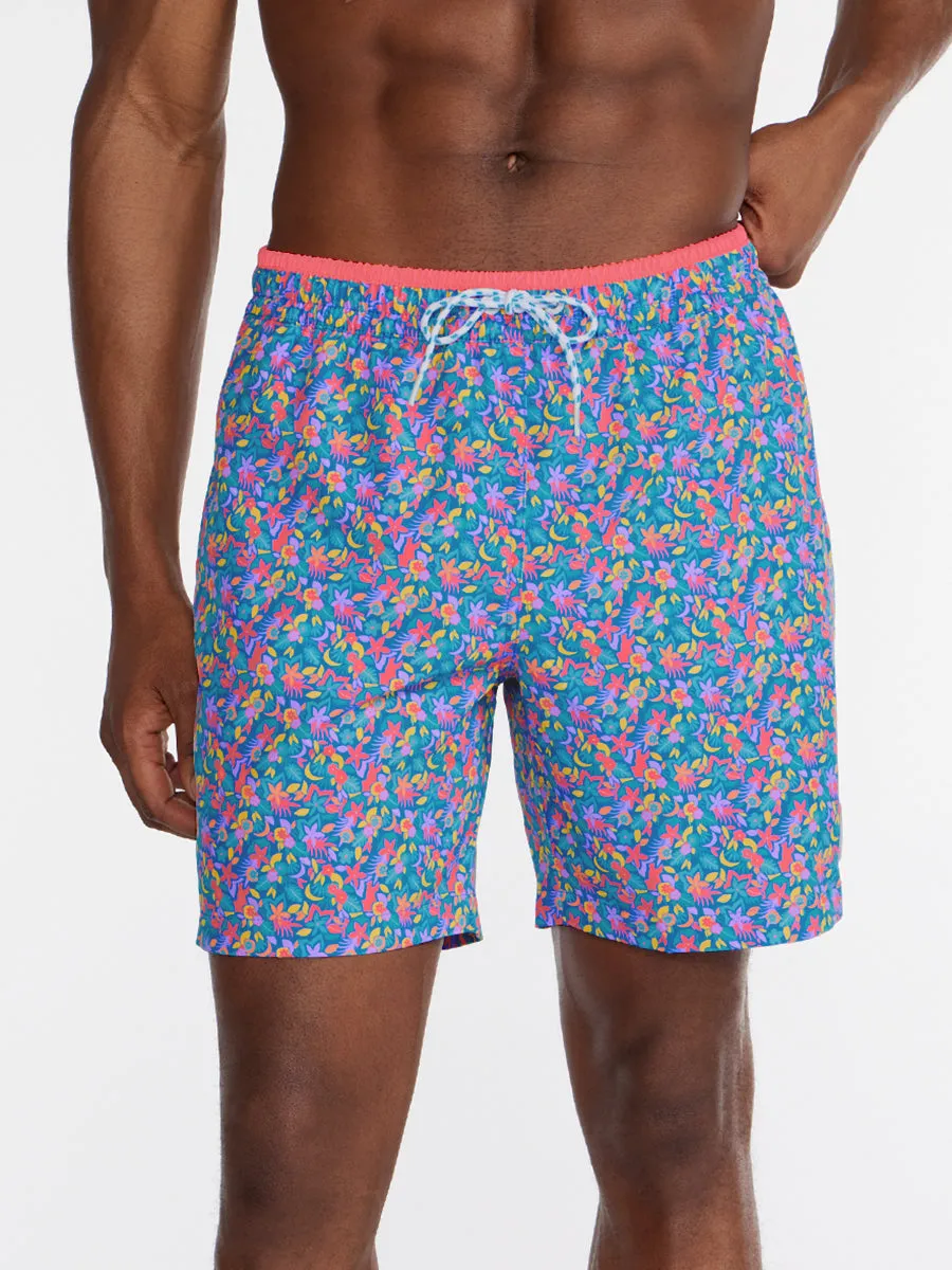 The Spades 7" (Classic Lined Swim Trunk)