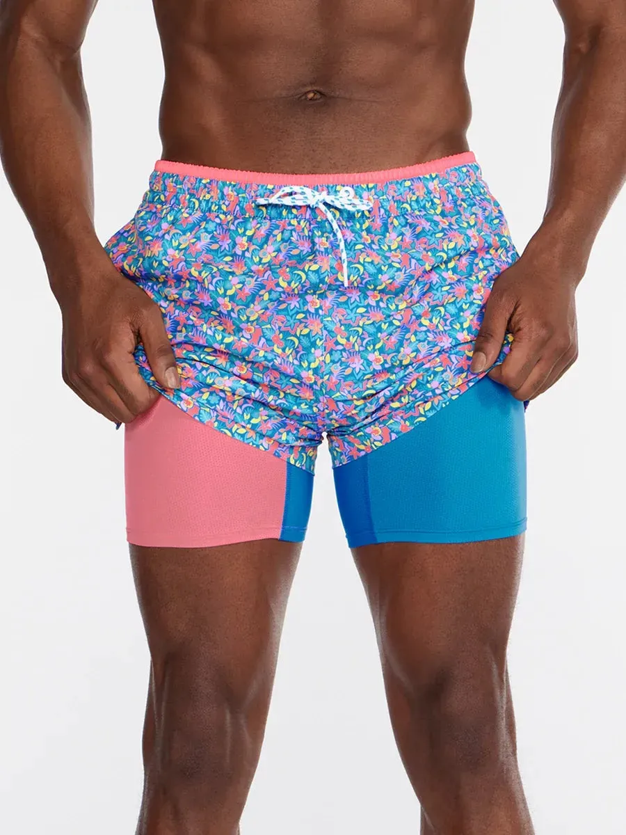 The Spades 7" (Classic Lined Swim Trunk)