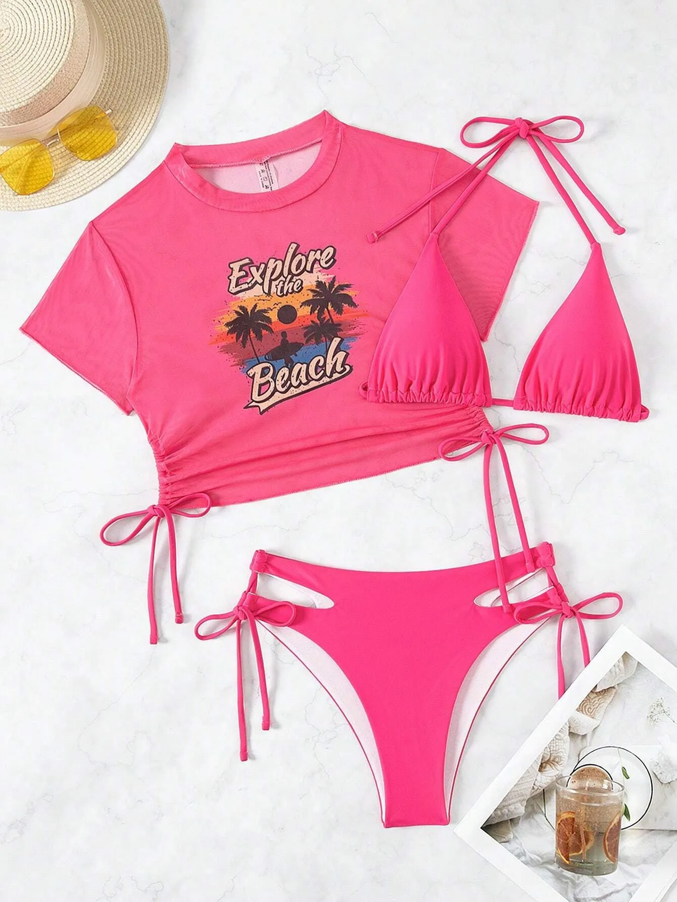 Three Piece Bikini Swimsuit