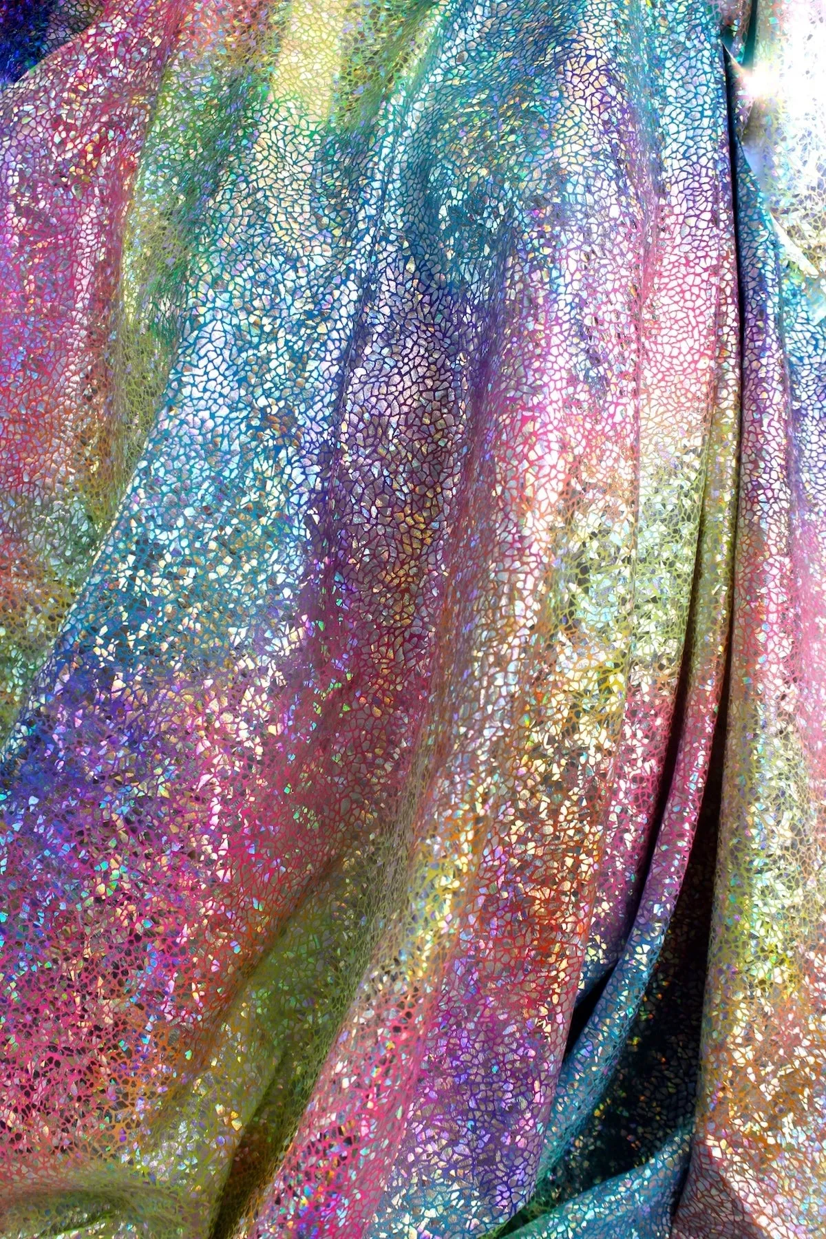 Unicorn Rainbow Avatar Spandex Fabric Sample