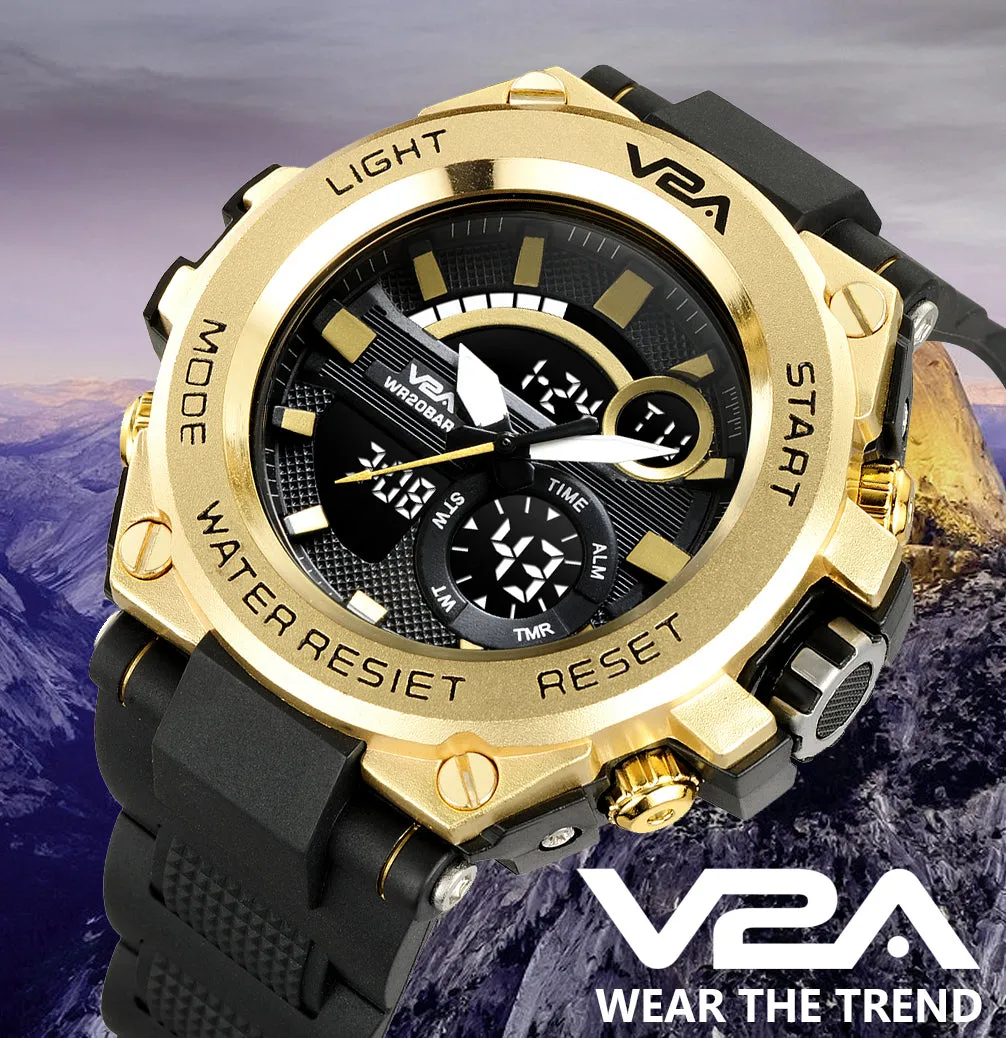 V2A Chronograph Analogue And Digital Sports Watch For Men and Boys