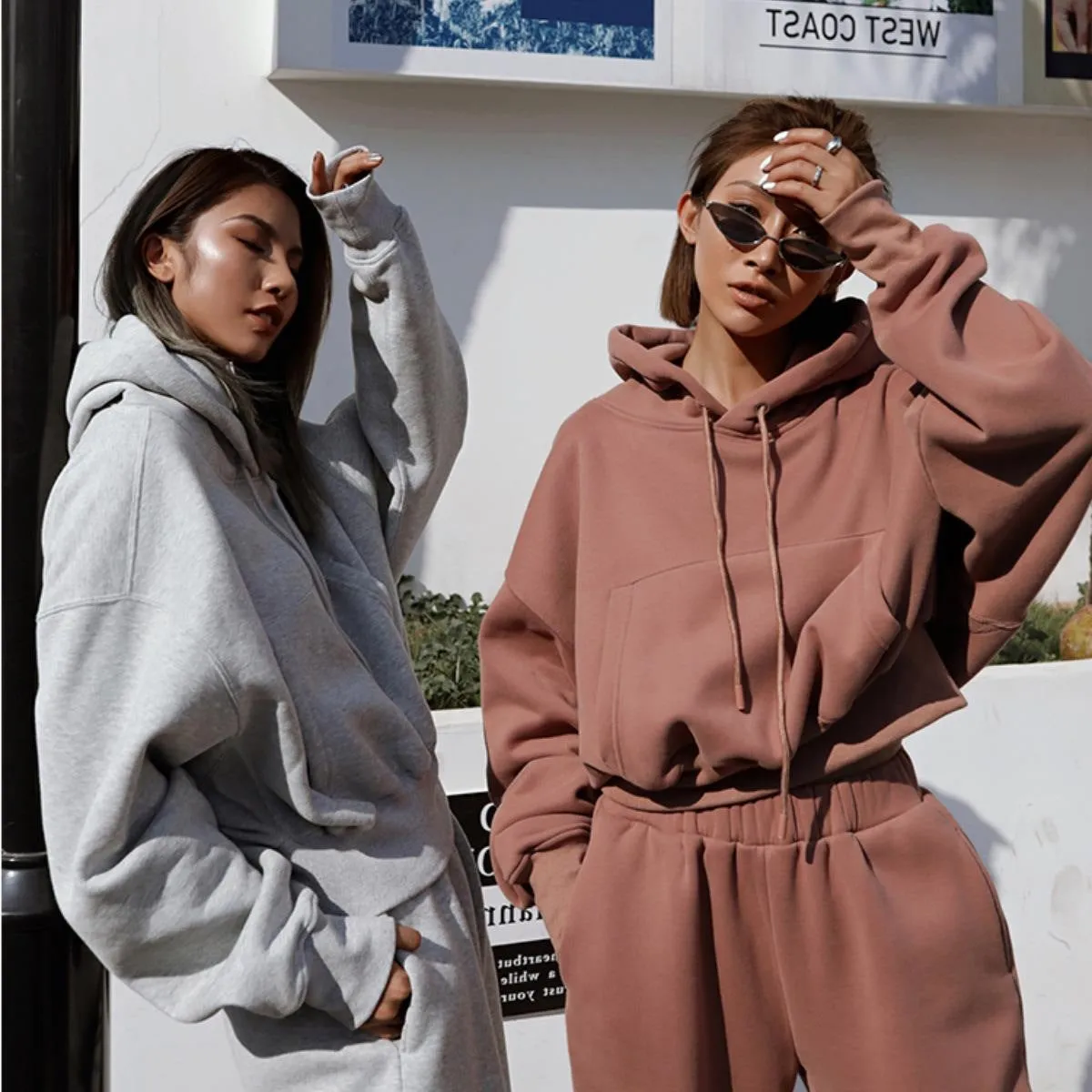 Wjczt 2000s fashion 2024 Autumn and Winter Women's New Casual Sweater Jacket Sports Suit Women's Fashion Casual