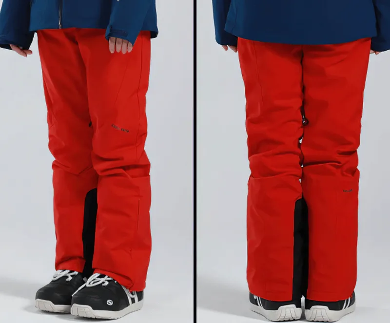 Women's High Waist Snow Pants with Waterproof Zipper Pockets - SF0694