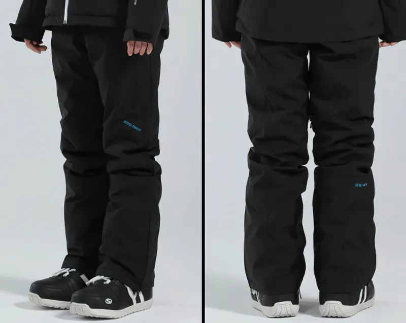 Women's High Waist Snow Pants with Waterproof Zipper Pockets - SF0694