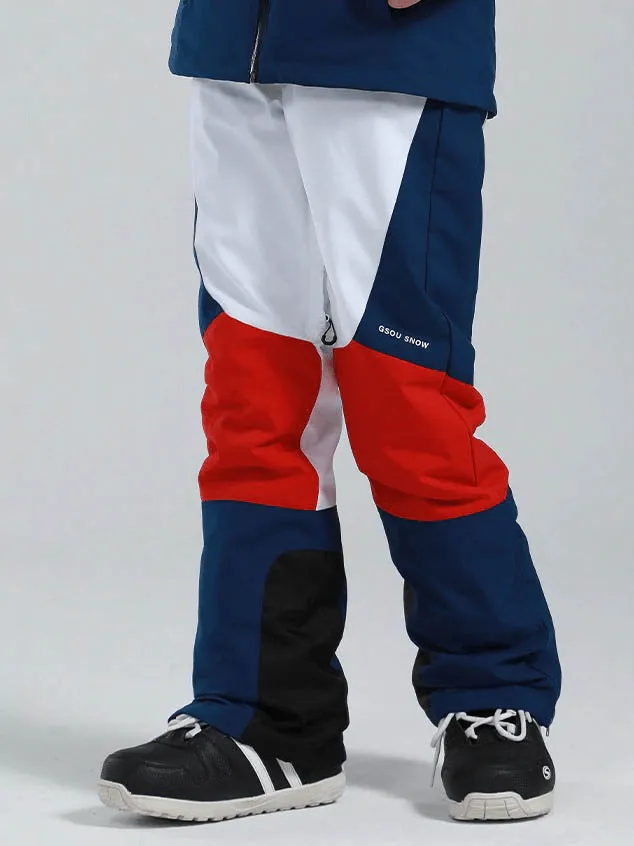 Women's High Waist Snow Pants with Waterproof Zipper Pockets - SF0694