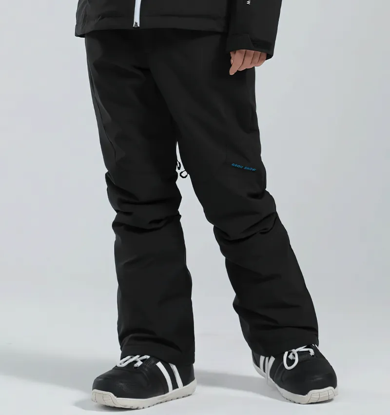 Women's High Waist Snow Pants with Waterproof Zipper Pockets - SF0694