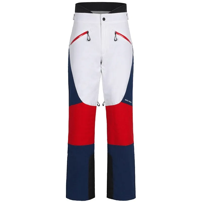 Women's High Waist Snow Pants with Waterproof Zipper Pockets - SF0694