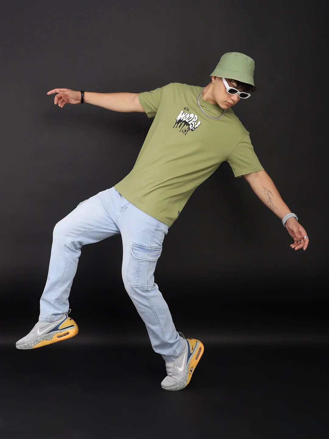 Woops! Oversized Green T-Shirt