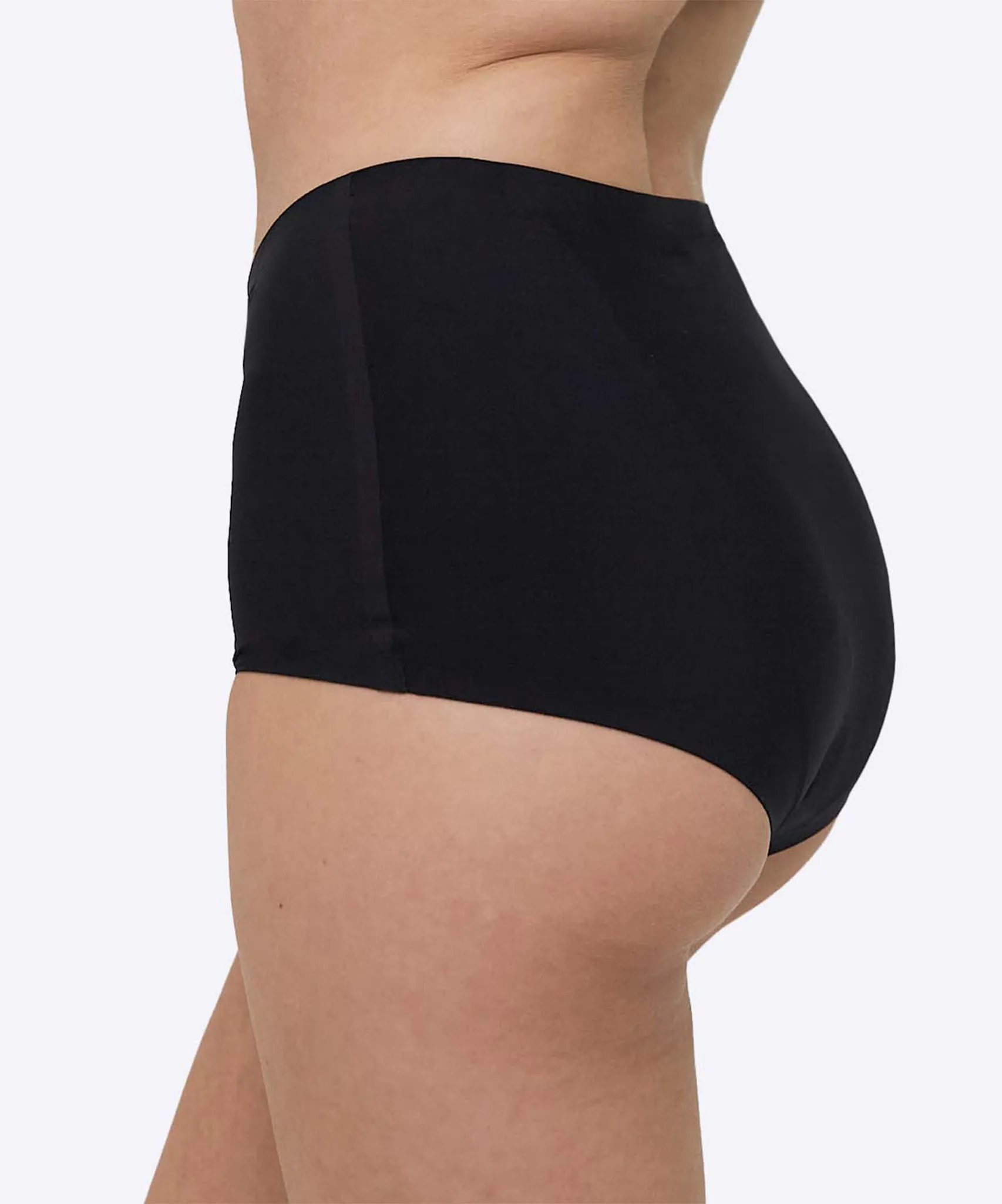 WUKA Stretch Boxer Shorts Black - Heavy Flow